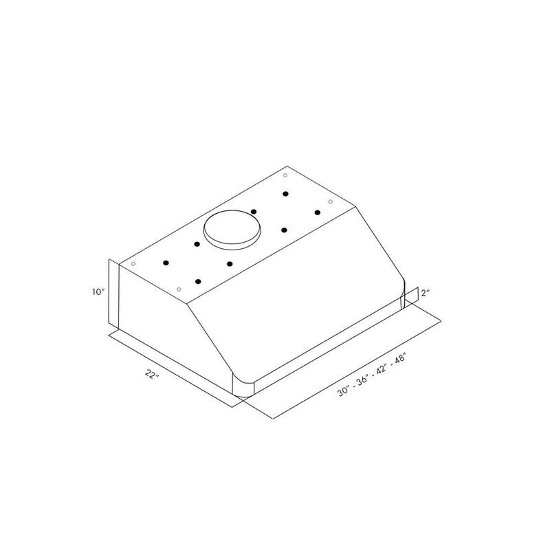 30 in. 600 CFM Stainless Steel Under Cabinet Range Hood L22041
