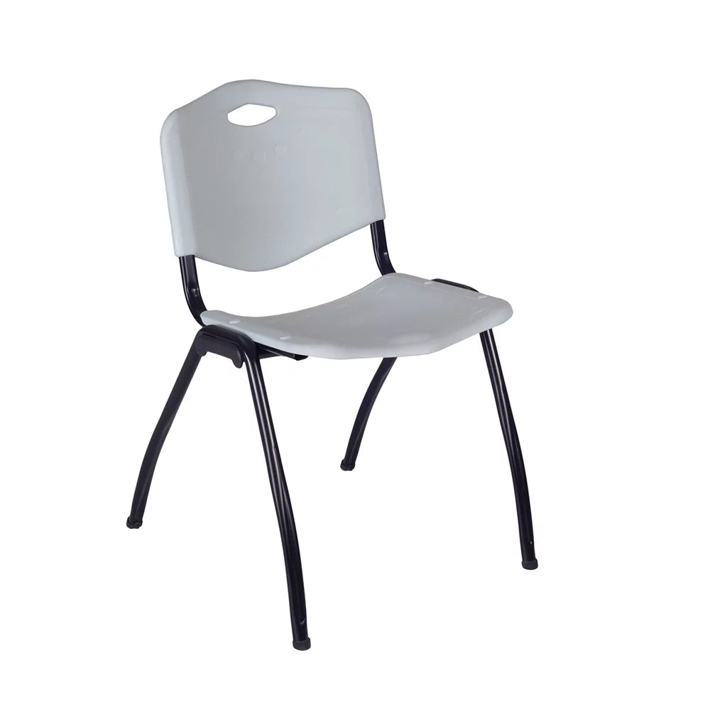 42" Round Breakroom Table & 4 Stack Chairs H949965