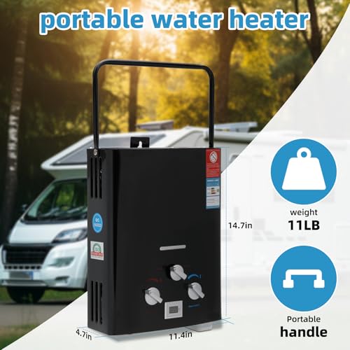 Portable Propane Tankless Water Heater 6L R635