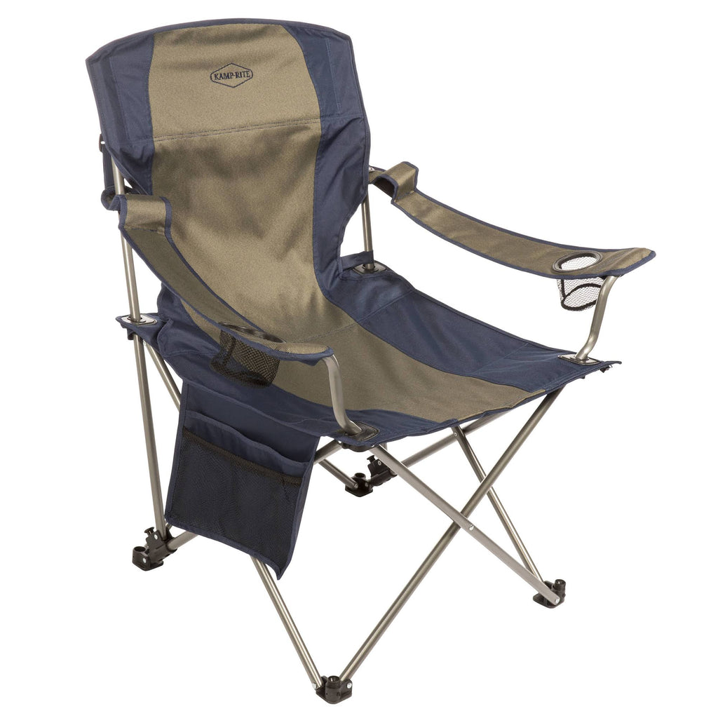 Folding Camping Chair with Footrest 2 Pack Z355