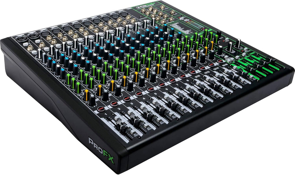 16-Channel Unpowered Mixer with TRS Cable, XLR Cable, Adapter and Cable Ties L654