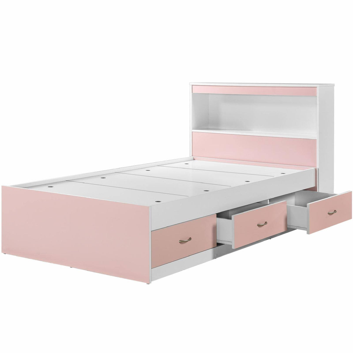 Twin-size Captain Bed with 3-Drawers and Headboard A56697