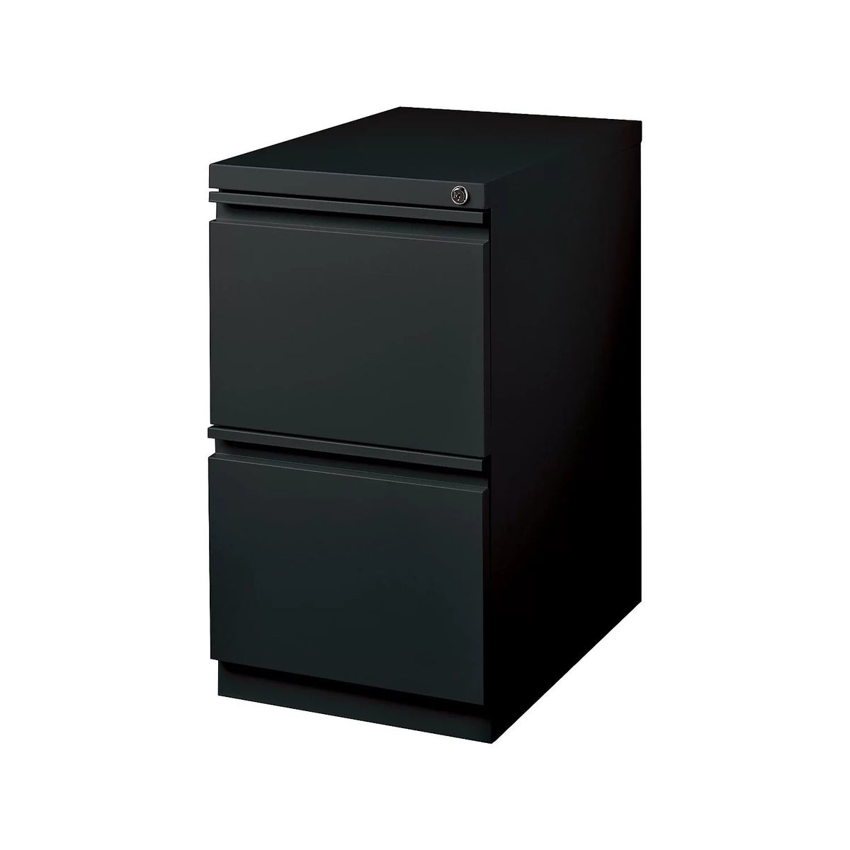 2-Drawer Vertical File Cabinet Locking Letter Black Y54204