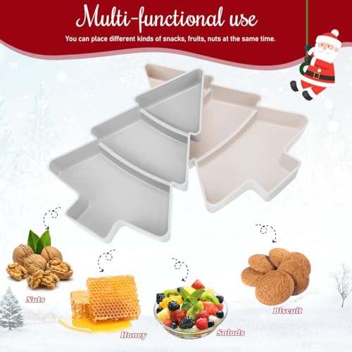 2pcs Tree Shaped Plastic Serving Tray B785