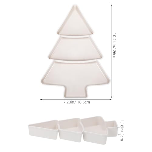 2pcs Tree Shaped Plastic Serving Tray B785