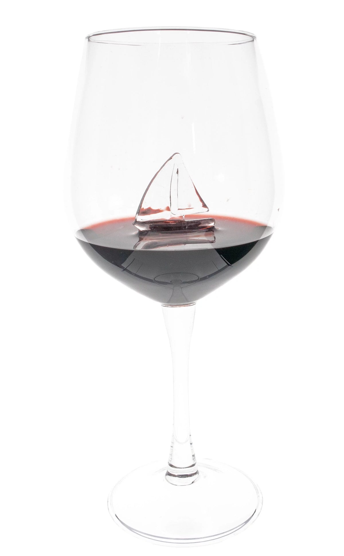 3D Sailboat Anchor Stemmed Wine Glass Set of 2 N771643