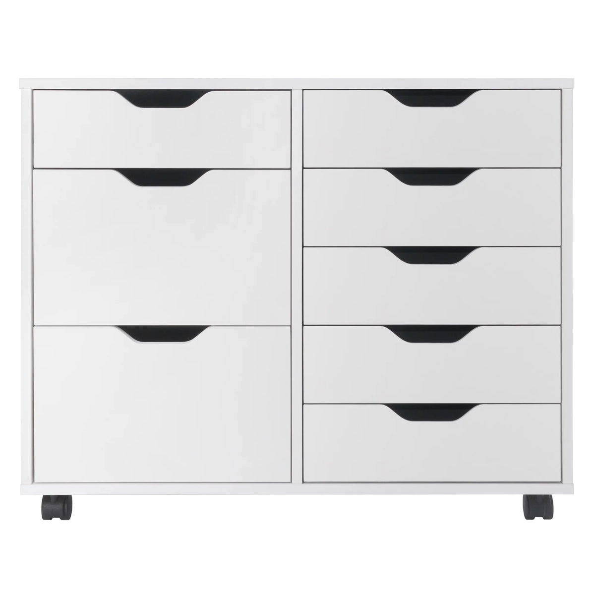 White Wood Storage Cabinet G7907