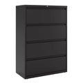 36" Wide 4 Drawer Metal Lateral File Cabinet Black A482264