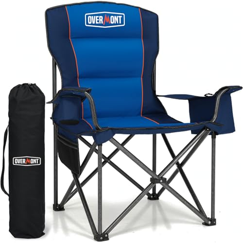 Oversized Folding Camping Chair with Padded Cushion S342