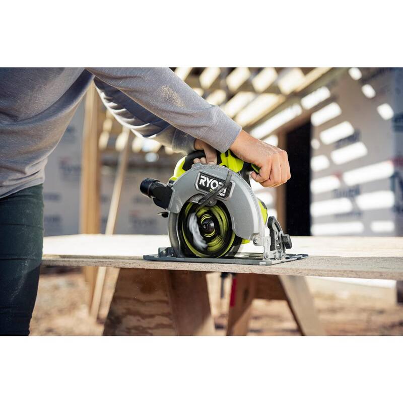 18V Brushless Cordless 7-1/4 in. Circular Saw with 4.0 Ah Lithium-Ion Battery V145275