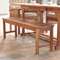 Brown Acacia Wood Patio Bench P611