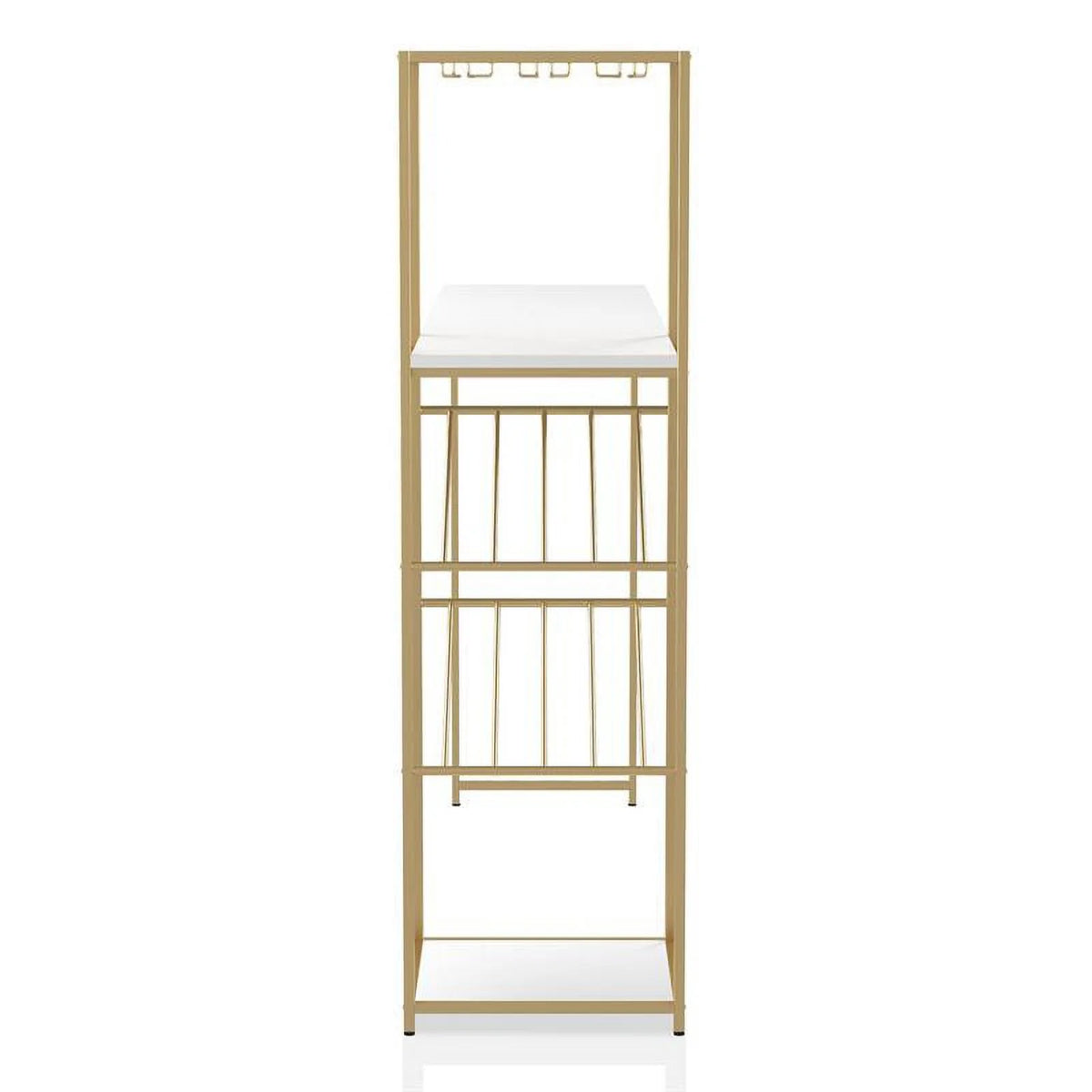 Metal Bar Table with Wine Shelf N301
