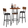 Double Layer Round Bar Table with 2 Bar Stools R50405