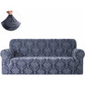 Jacquard Damask Stretch Sofa Cover Loveseat S63034
