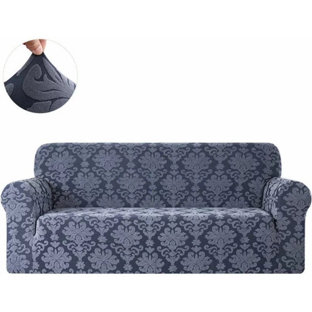 Jacquard Damask Stretch Sofa Cover Loveseat S63034
