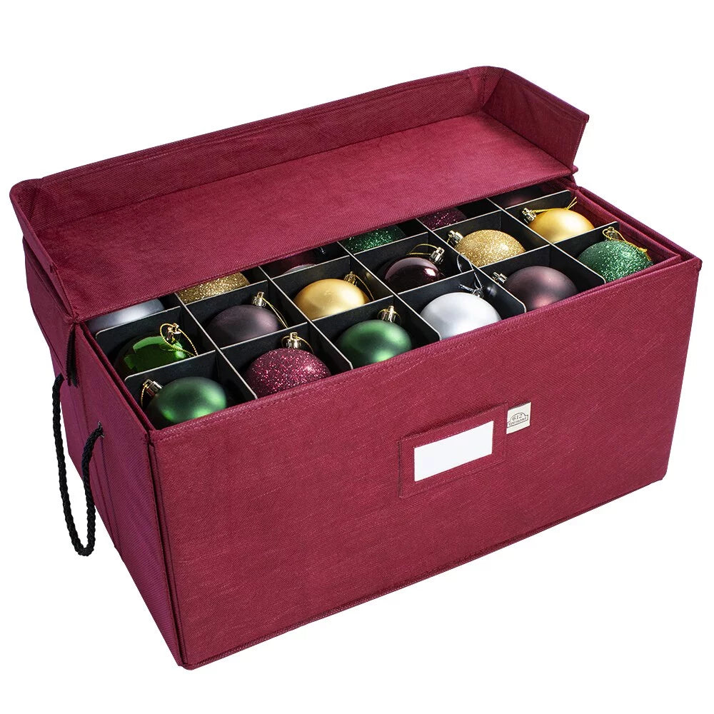 Christmas Ornament Storage Box with Pull-Out Drawers N22358