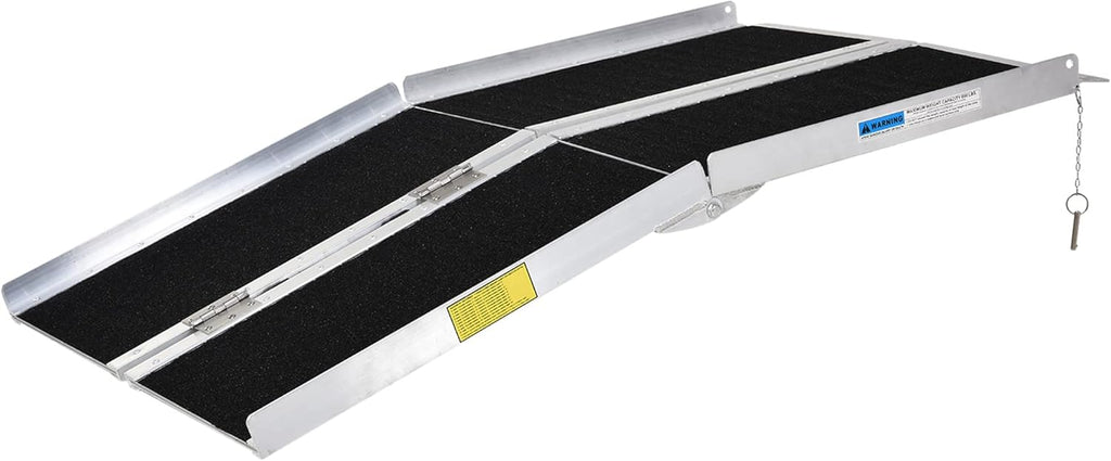 Aluminum Skidproof PVC Carpeted Folding Wheelchair Ramp Q72024