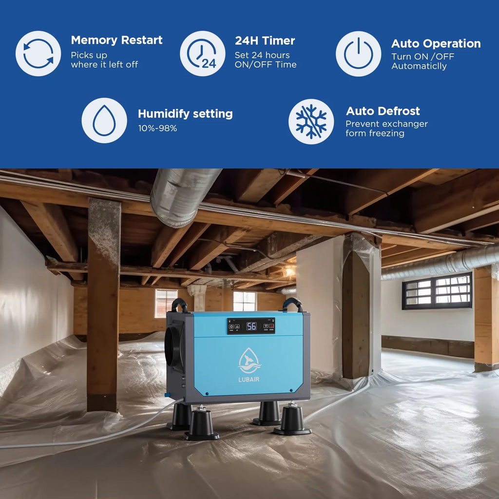 113 Pints Commercial Dehumidifier with Drain Hose W4221