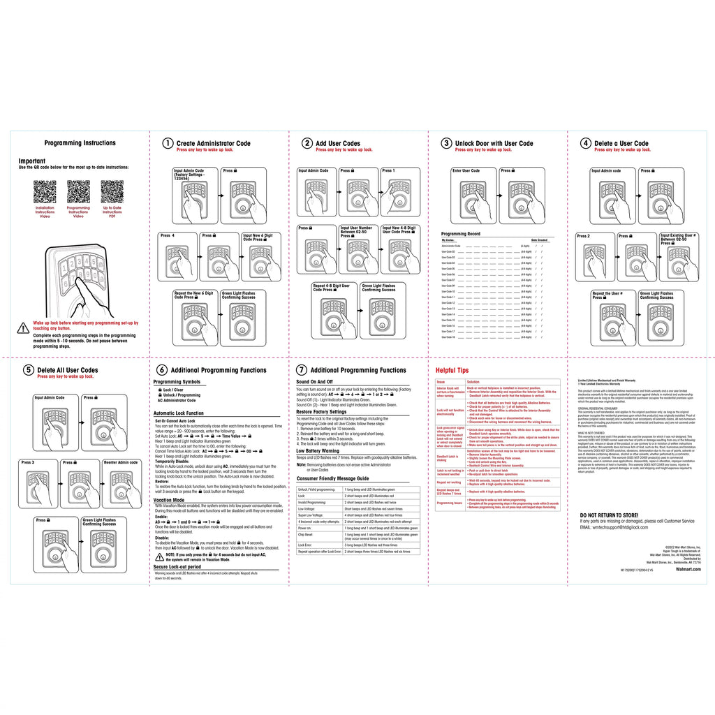 Digital Deadbolt Oil Rubbed Bronze T6024