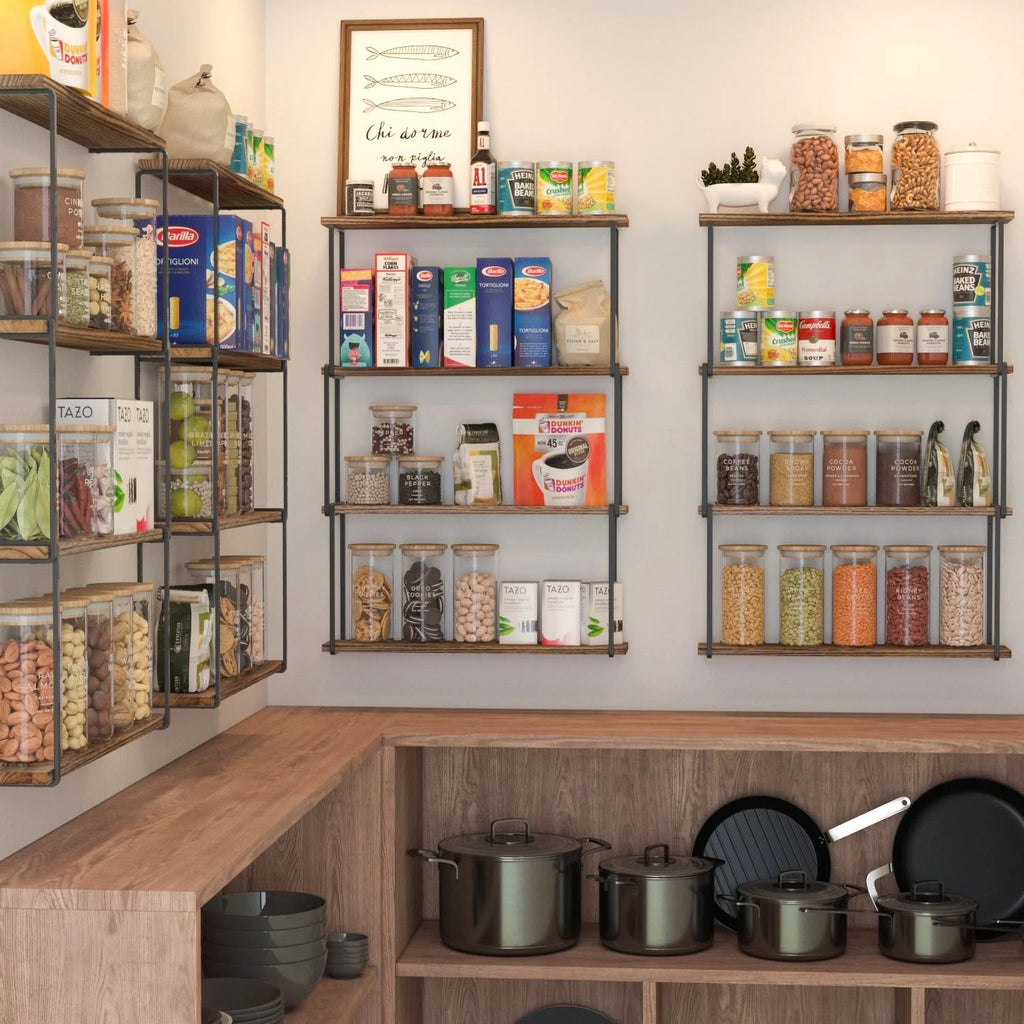 4-Tier Floating Shelves Wall Storage H57996