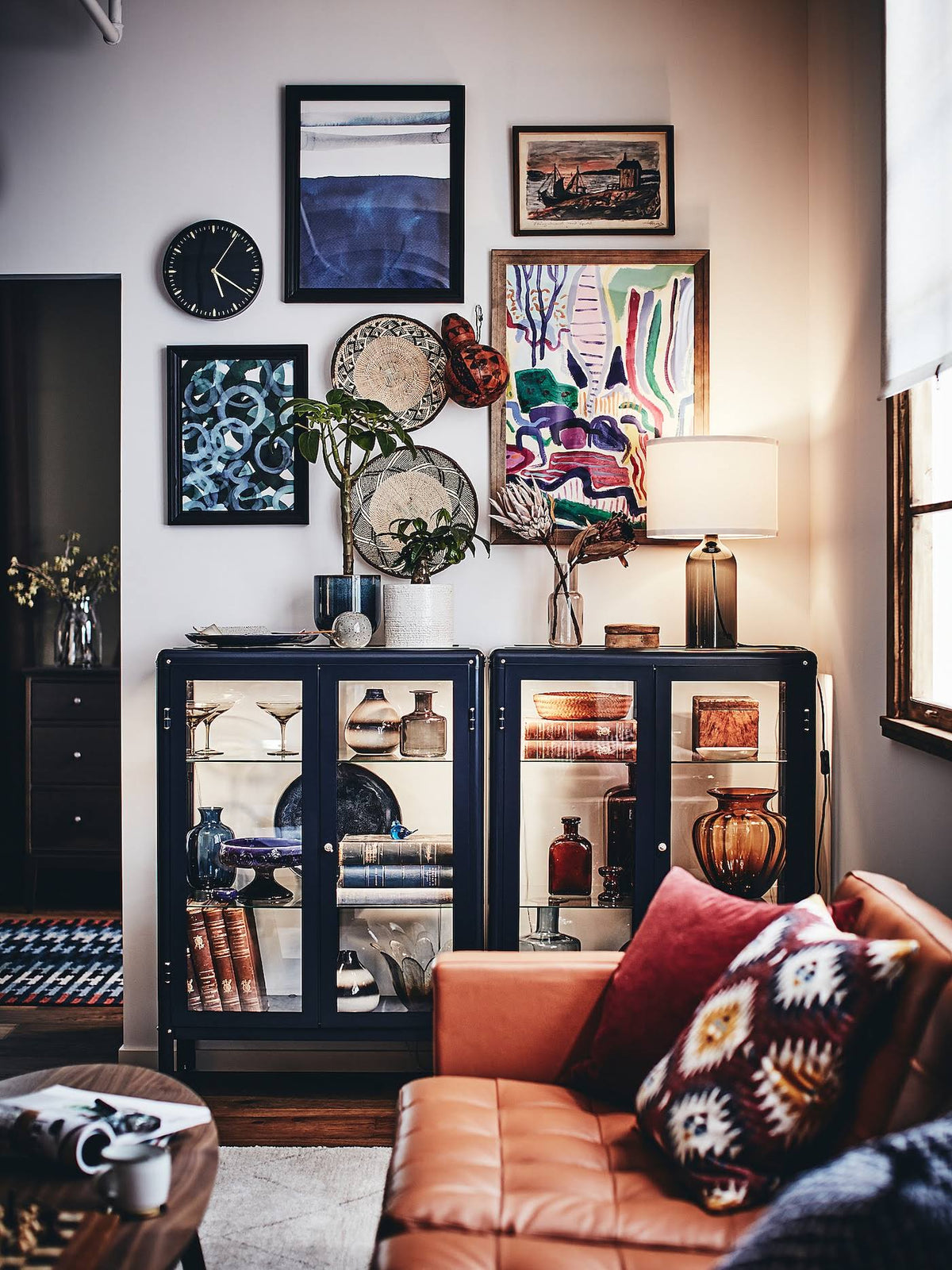Glass-Door Cabinet V390