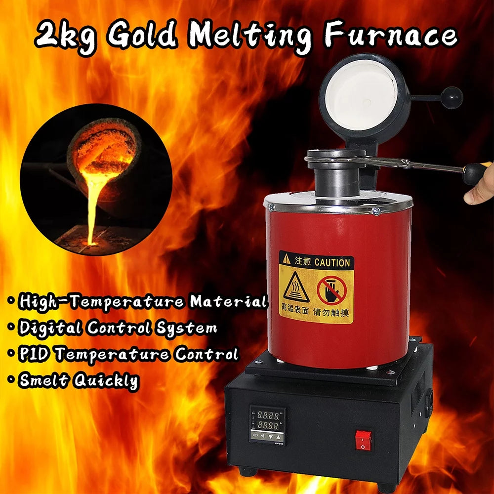 2KG 1400W Electric Digital Melting Furnace Y622