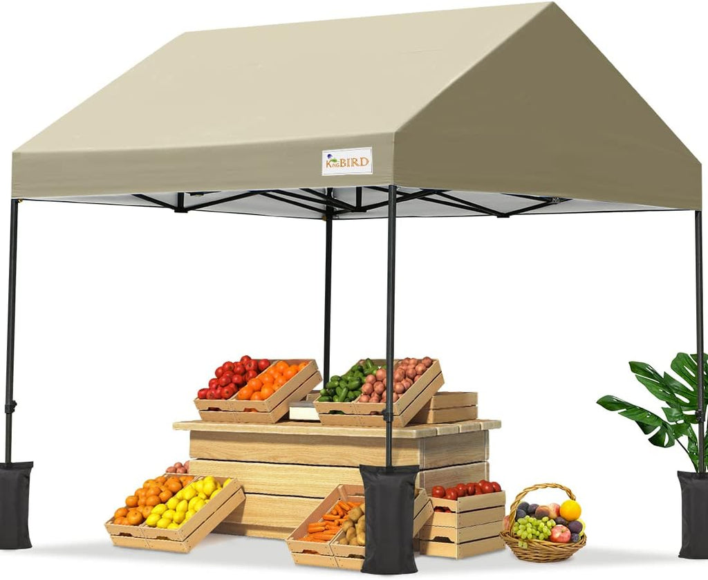 10'x10' Pop up Canopy Tent with 4 Sand Bags and Rolling Case D9723