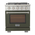 30 4.2 cu. ft. Natural Gas Range in Olive Green W53408