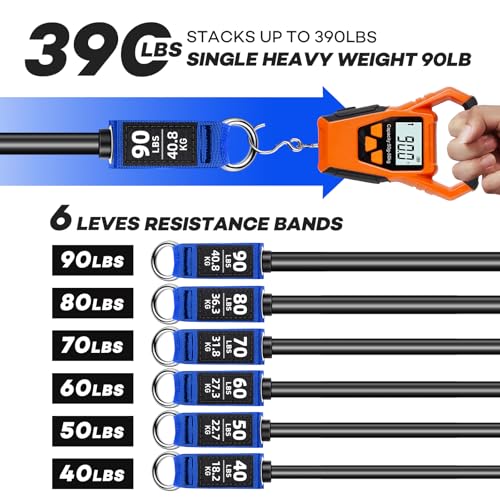 Heavy Duty Resistance Bands with Handles D1966