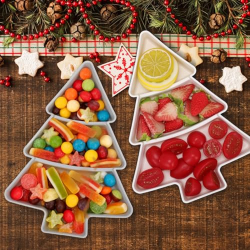 2pcs Tree Shaped Plastic Serving Tray B785