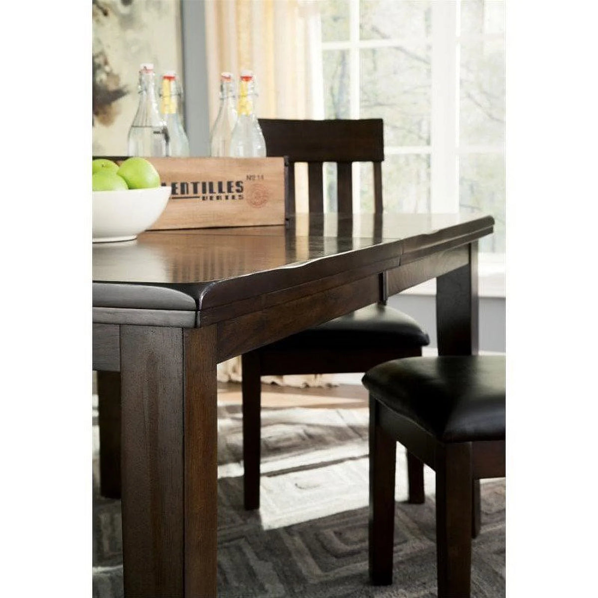 Dark Brown Rectangular Dining Table M489