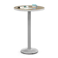 30x22 Cafe Height Table Cherry Laminate Top Black Base Q292