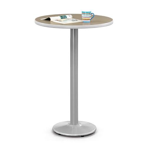 30x22 Cafe Height Table Cherry Laminate Top Black Base Q292