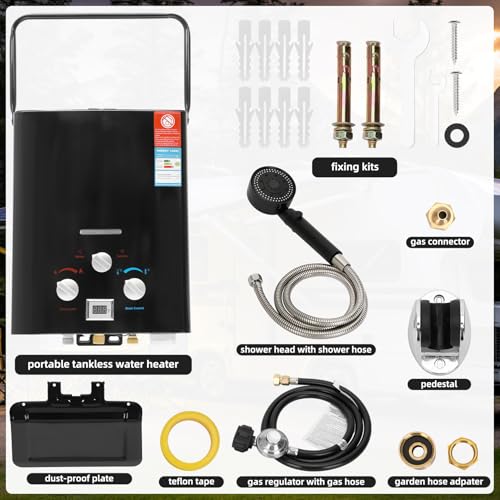 Portable Propane Tankless Water Heater 6L R635