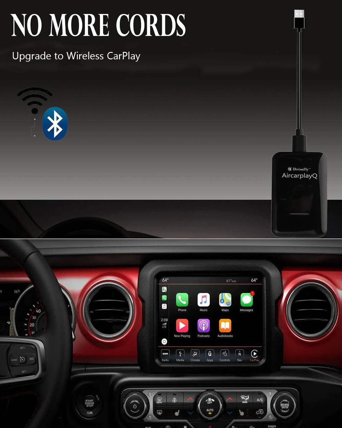 Wireless CarPlay Adapter 5GHz WiFi X7074