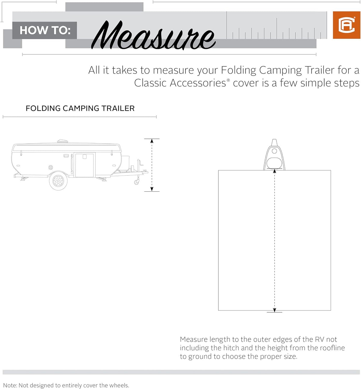 Grey Pop-Up Camper Trailer Cover R4789