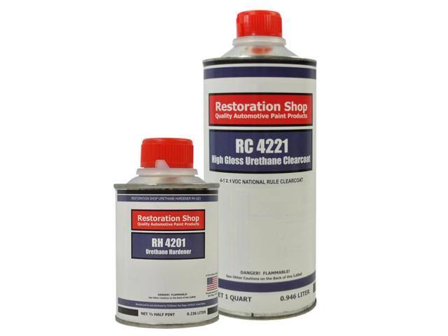 White Urethane Basecoat Clearcoat Auto Paint Medium Quart Kit Y49901