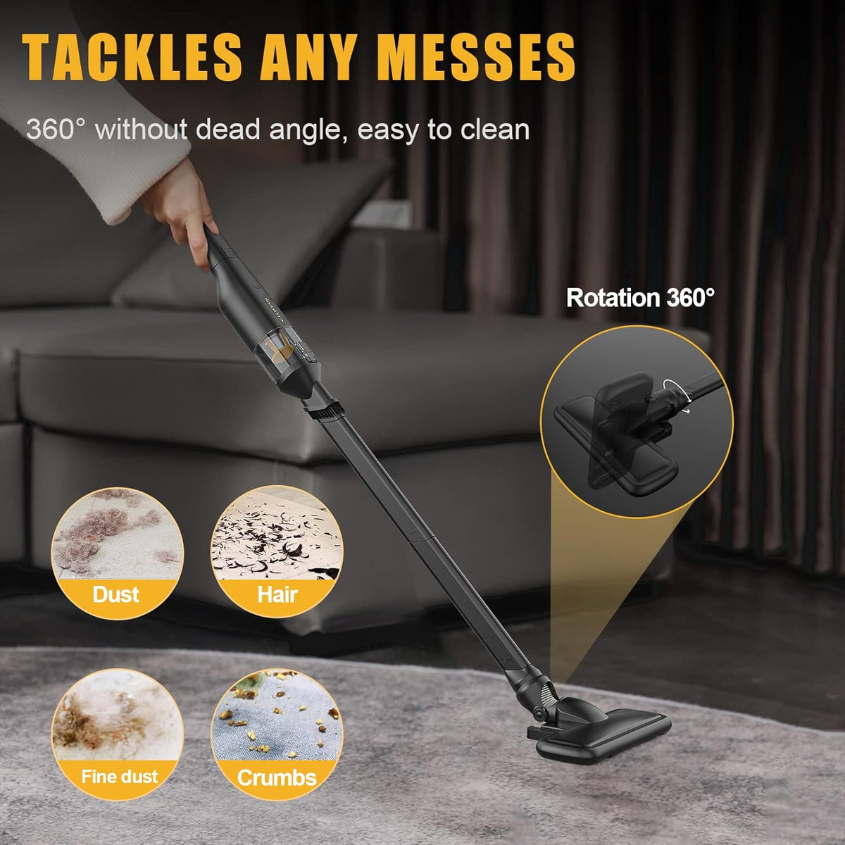Cordless Vacuum Cleaner 22KPa Brushless Motor Handheld I3397