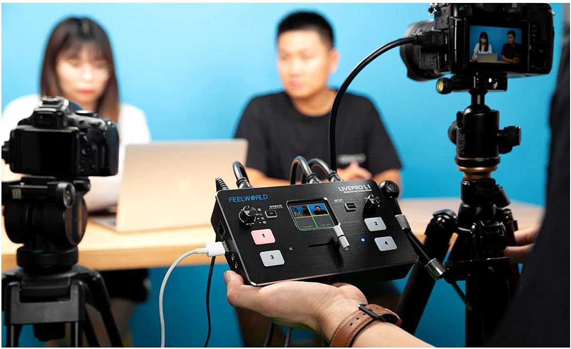 Multicamera Video Switcher with 2-Inch TFT Display 4 x HDMI inputs USB3.0 P8062
