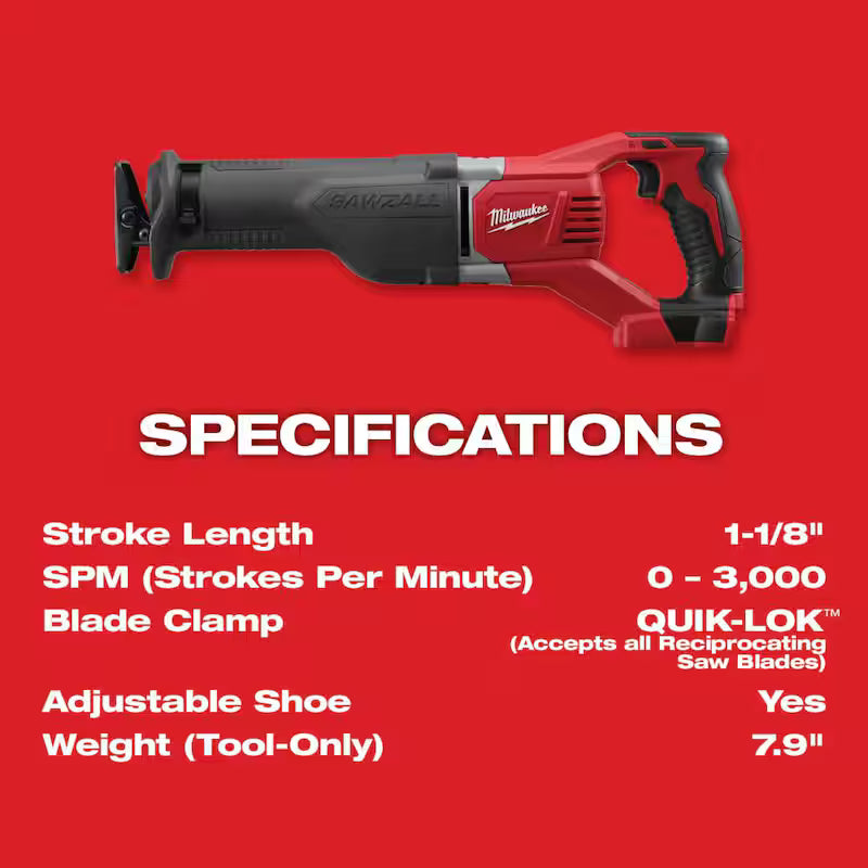 18V Cordless Reciprocating Saw G862