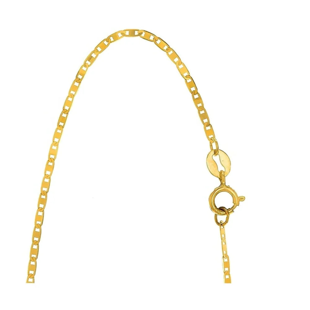 Solid Yellow Gold Mariner Chain Necklace D2600