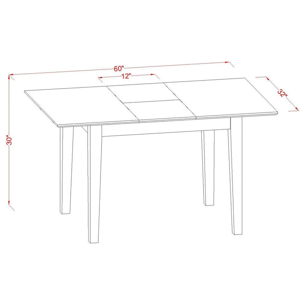 7 Pc Dinette Set with Table and 6 Chairs X483433