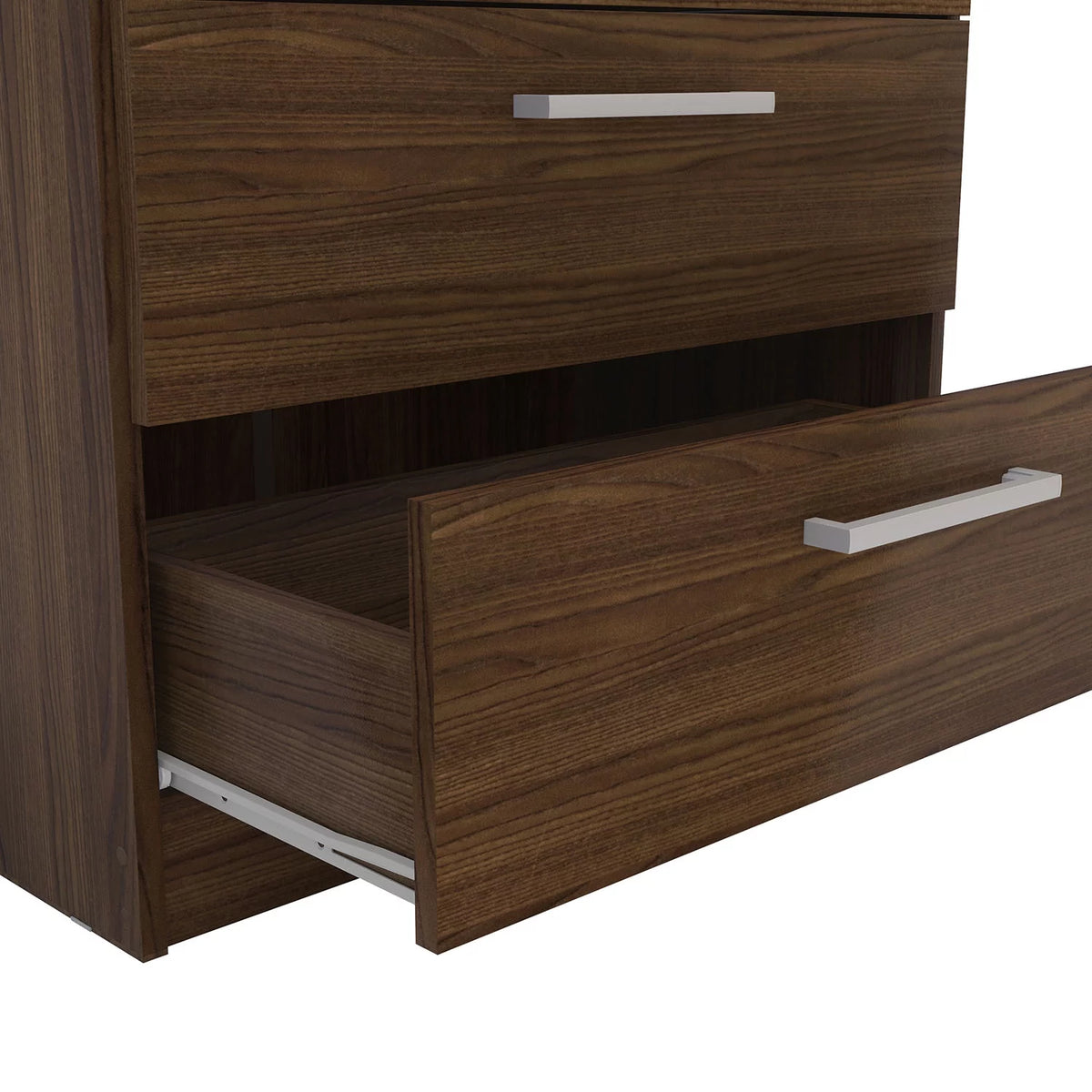 White 3 Drawer Wood Dresser J917