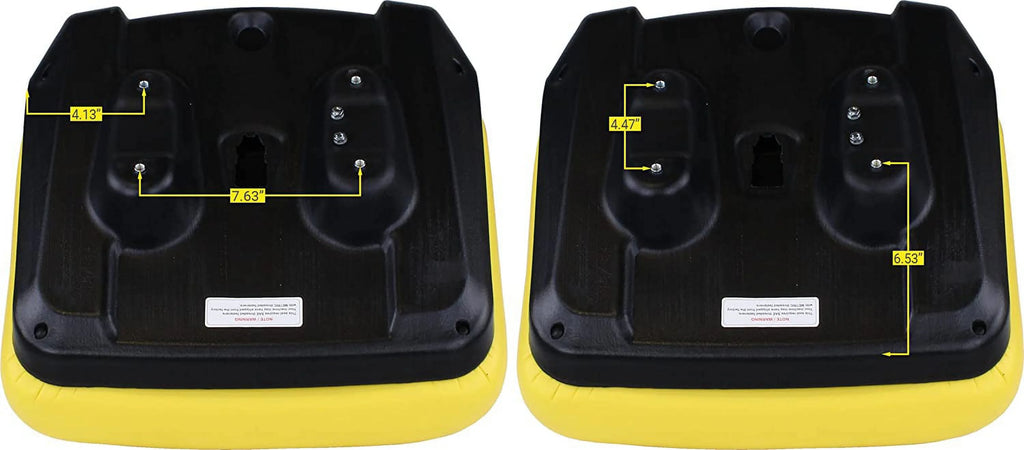Black & Yellow Mower Seat F632