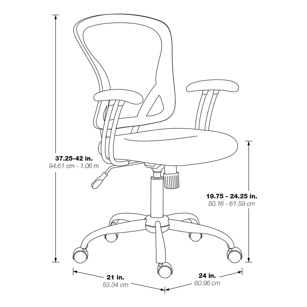 Green Mesh Fabric Task Chair D63738