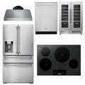 30 Induction Cooktop, Range Hood, Refrigerator, Dishwasher, Wine Cooler R963