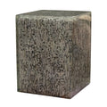 18 Inch Antique Gray Pedestal Side End Table R502