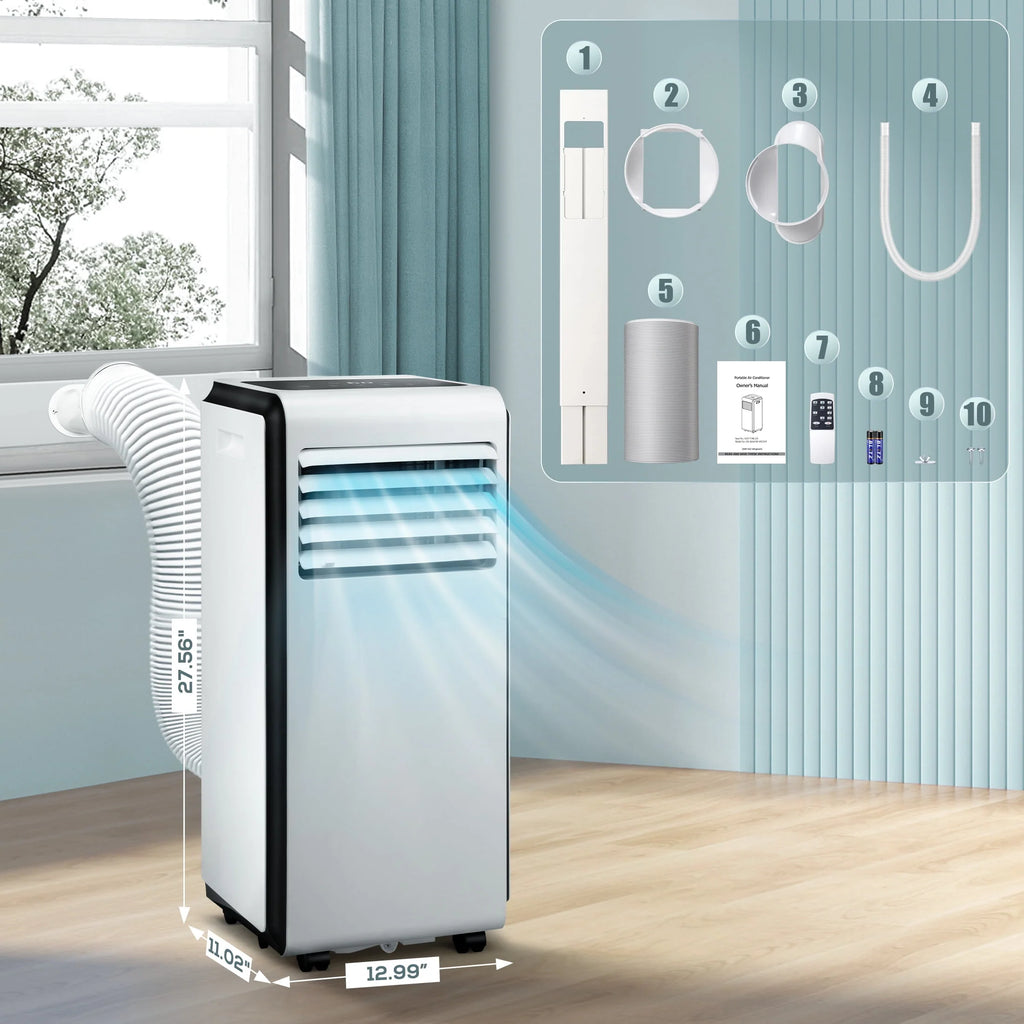 5,000 BTU Portable Air Conditioner Dehumidifier Fan C926