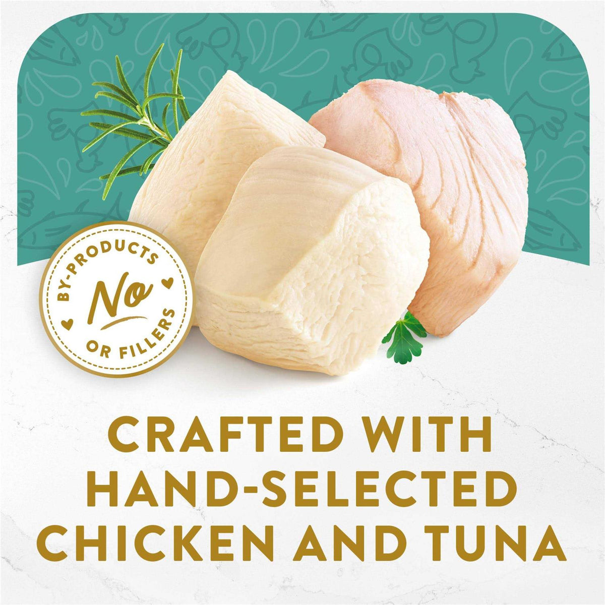 Grain-Free White Meat Chicken & Flaked Tuna Wet Cat Food I25858