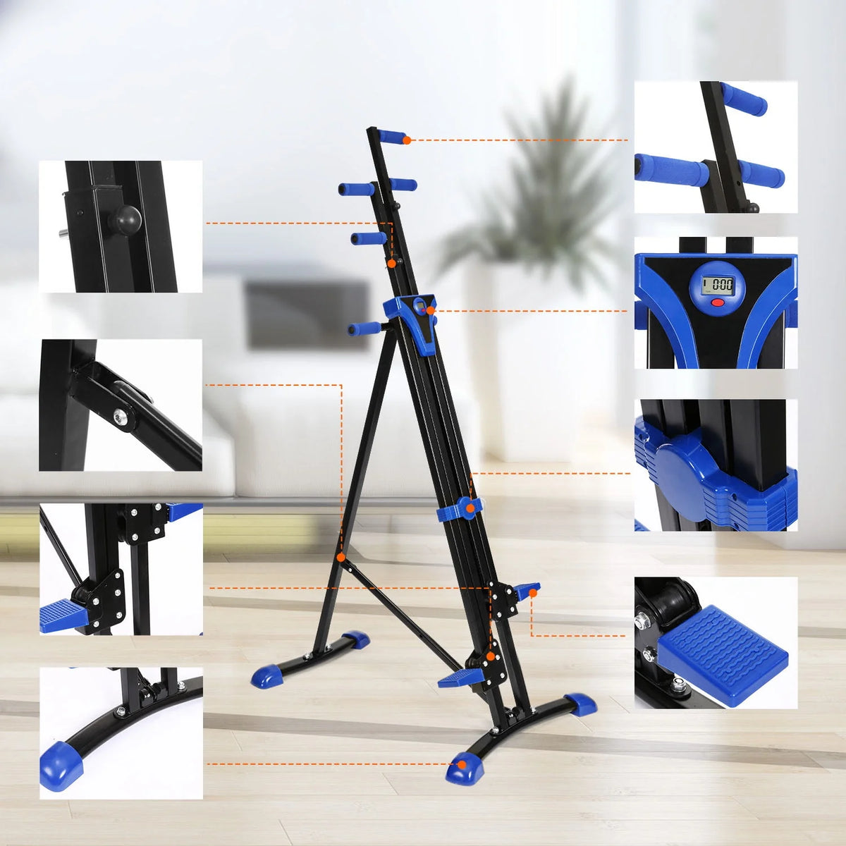 Vertical Climber and Folding Stair Stepper Machine J3749